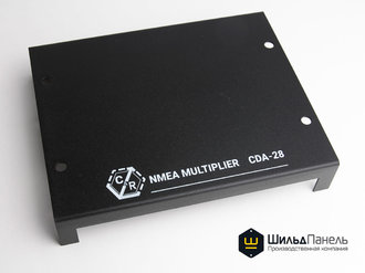 УФ-печать на корпусах РЭА поверх порошковой краски. Тираж 120 шт.